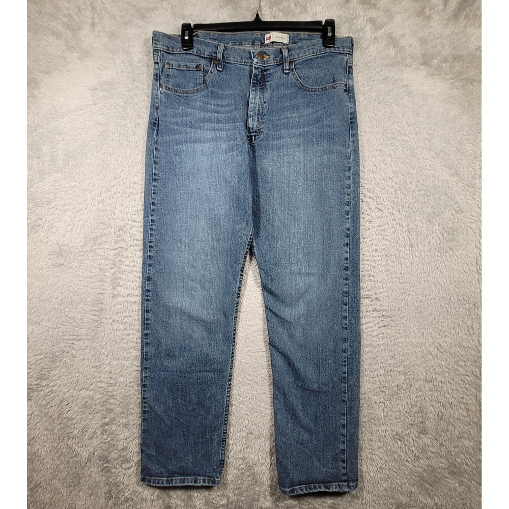 Wrangler Relaxed Fit Jeans Mens 34x32 Blue Medium Wash Straight Leg